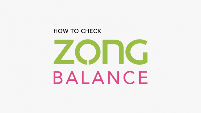 How to check Zong balance